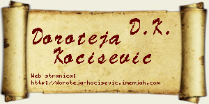 Doroteja Kočišević vizit kartica